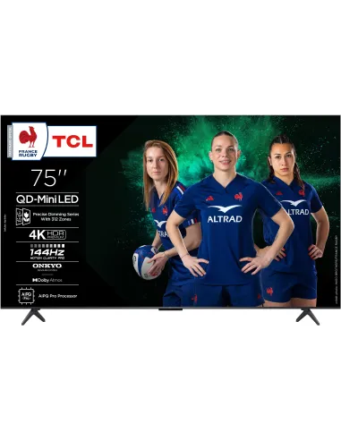 TCL 75C6K 75" UltraHD 4K MiniLED Sonido Onkyo Google TV