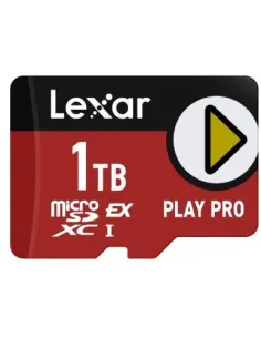 Lexar Play Pro 1TB MicroSDXC UHSI Clase 3 hasta 900MB/s Lectura, 600MB/s Escritura, optimizado para Gaming-1399378