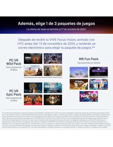 Gafas Realidad Virtual HTC Vive Focus Vision