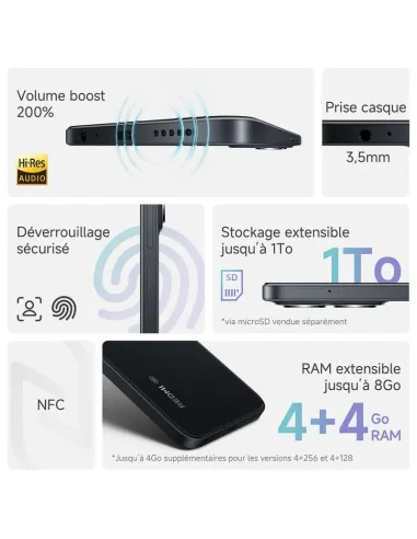 Smartphone Xiaomi Redmi 15C 5G 4/128GB Purpura