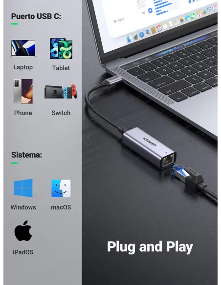 Tarjeta de Red Ugreen 50737