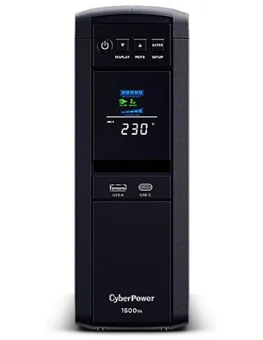 Cyberpower CP1600EPFCLCD 1600VA SAI Línea Interactiva Formato Torre 1000W con 6 Salidas Schuko