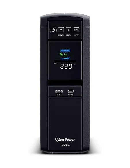 Cyberpower CP1600EPFCLCD 1600VA SAI Línea Interactiva Formato Torre 1000W con 6 Salidas Schuko