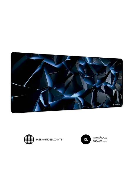Alfombrilla para ratón Subblim Blue Obsidian XL Mouse Pad
