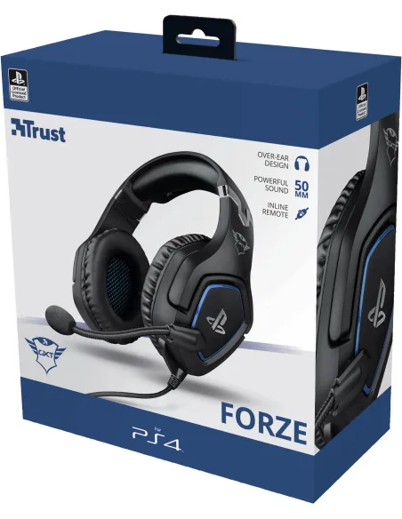 Auriculares Trust GXT 488 FORZE Negros