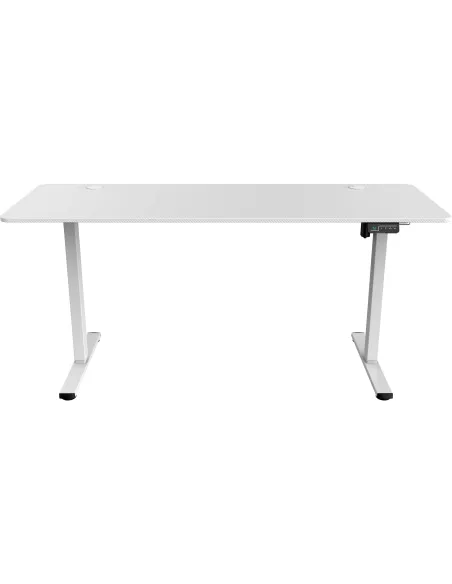 Mars Gaming MGD-ERGOPRO160 Mesa Elevable Eléctrica de Fibra Carbono y Acero (160x60cm) Blanco