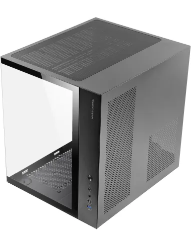 Mars Gaming MCV-ONE Negra Caja Gaming ATX Doble Cristal Templado Ventilador Trasero FRGB 12cm
