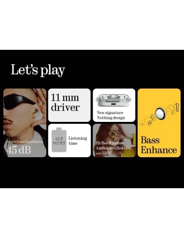 Smartphone Nothing Phone (3a) 5G 8/128GB Blanco