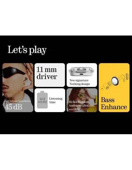 Smartphone Nothing Phone (3a) 5G 8/128GB Blanco