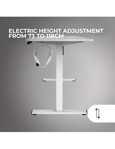 Escritorio para PC Mars Gaming MGD-ERGOPRO160 Blanca