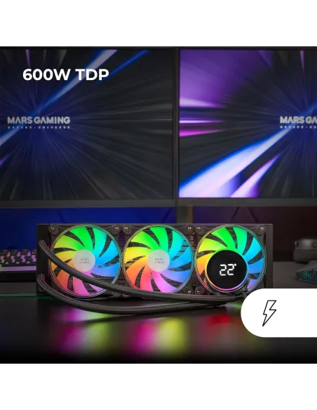 Refrigeración líquida Mars Gaming ML-LCD PRO 360 Negro