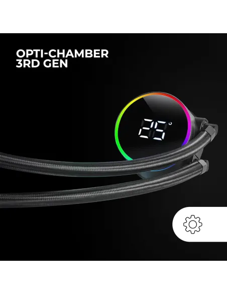 Refrigeración líquida Mars Gaming ML-LCD PRO 360 Negro