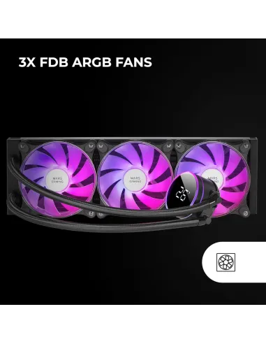Refrigeración líquida Mars Gaming ML-LCD PRO 360 Negro