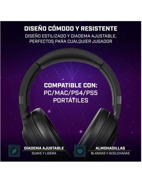 Auriculares Newskill Sobek Negro