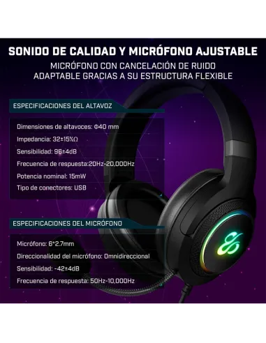 Auriculares Newskill Sobek Negro