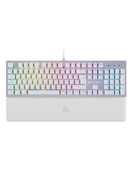 Newskill Serike V2 Blanco TKL Teclado Gaming Mecánico RGB NewSwitch Red