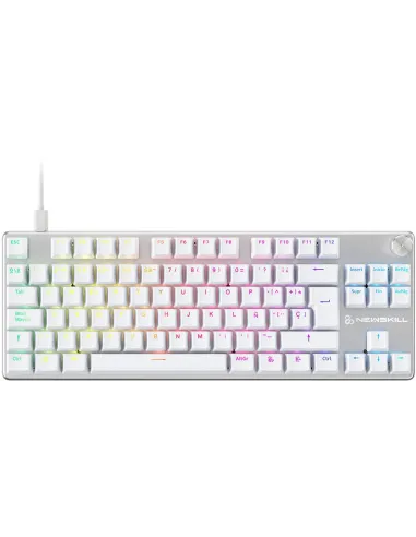 Newskill Serike TKL V2 Blanco Teclado Gaming Mecánico RGB NewSwitch Red