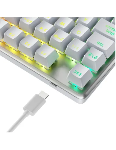 Teclado Gaming Newskill Serike TKL V2 Blanco