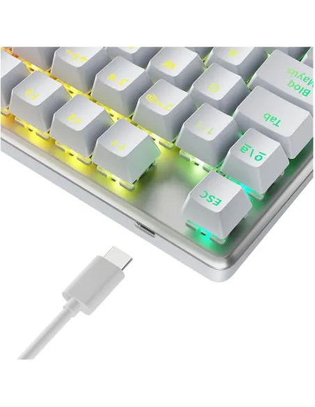 Teclado Gaming Newskill Serike TKL V2 Blanco