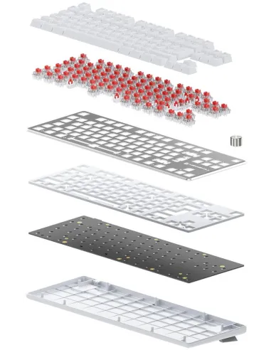 Teclado Gaming Newskill Serike TKL V2 Blanco