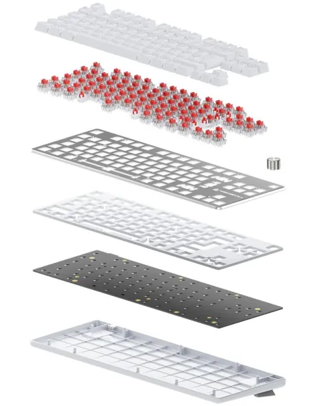 Teclado Gaming Newskill Serike TKL V2 Blanco