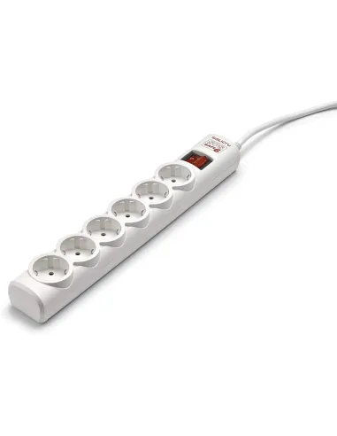 Salicru SPS SAFE 6S (680DA000002) – Regleta 6 tomas Schuko con Protectores eléctricos activos de última generación