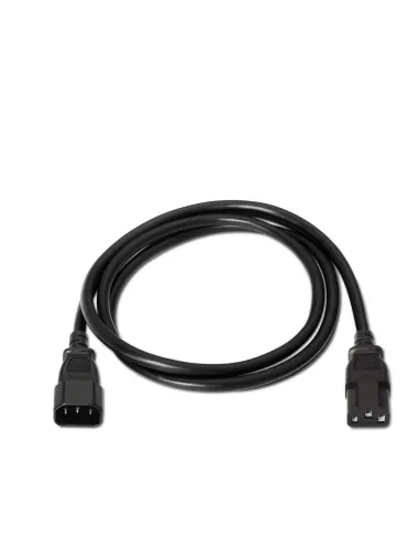Aisens A132-0171 Cable de Alimentación C13 Acoplador a C14 Acoplador 1,5m Negro