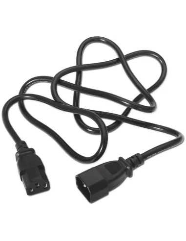 Aisens A132-0171 Cable de Alimentación C13 Acoplador a C14 Acoplador 1,5m Negro
