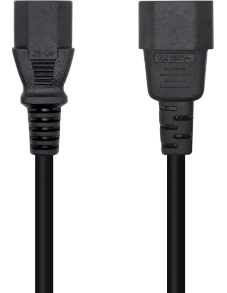 Aisens A132-0171 Cable de Alimentación C13 Acoplador a C14 Acoplador 1,5m Negro