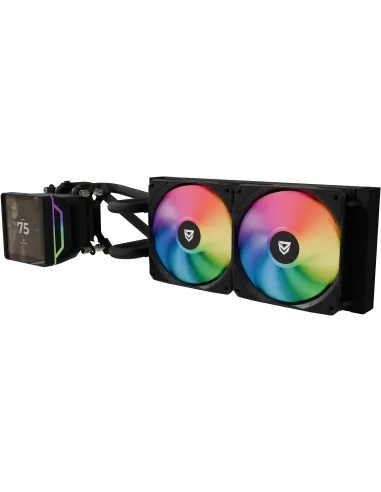 Nfortec Sedna 240 ARGB Negro Kit Refrigeración Líquida 240mm con Pantalla LCD 4'' Personalizable