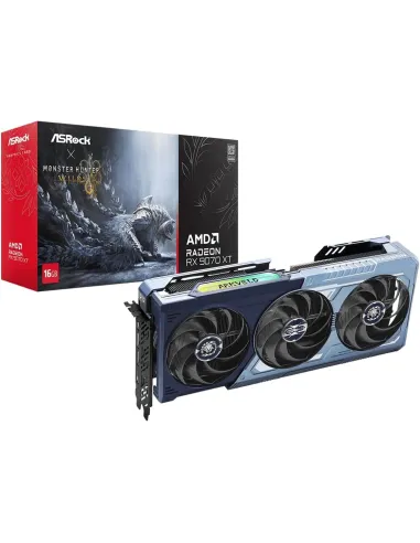 ASRock AMD Radeon RX 9070 XT Monster Hunter Wilds Edition 16GB GDDR6