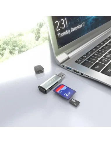 Lector de tarjetas Aisens ASCR-2A09-GR