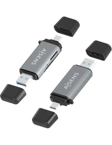 Lector de tarjetas Aisens ASCR-2AC11-GR