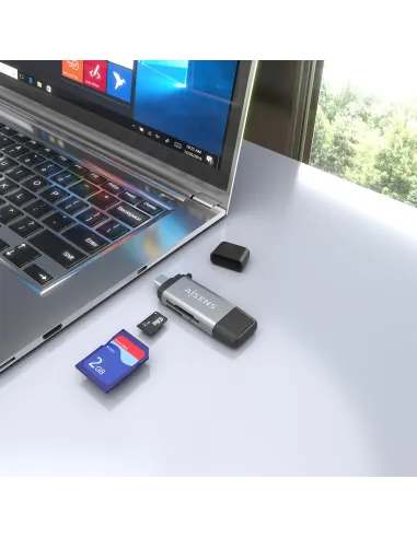 Lector de tarjetas Aisens ASCR-2AC11-GR