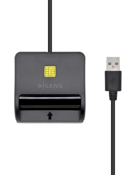Aisens ASCR-SN02SD-BK Lector de Tarjeta DNIe Negro