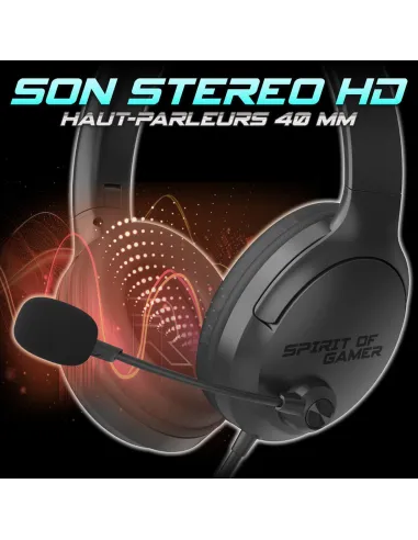 Auriculares gaming Spirit of Gamer Pro H4 Negro