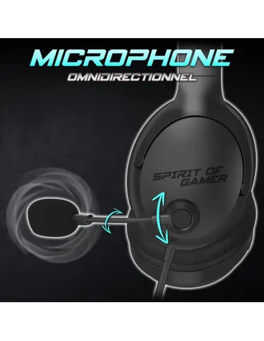 Auriculares gaming Spirit of Gamer Pro H4 Negro