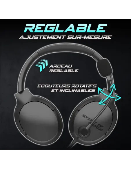 Auriculares gaming Spirit of Gamer Pro H4 Negro