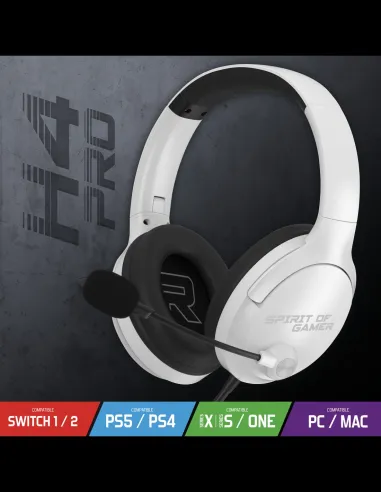 Auriculares gaming Spirit of Gamer Pro H4 Blanco