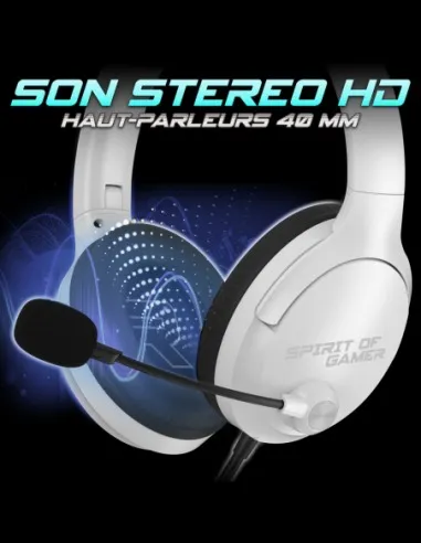 Auriculares gaming Spirit of Gamer Pro H4 Blanco