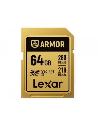 Lexar Professional ARMOR 64GB SDXC V60 IP68 Stainless Steel R280/W210MB/s