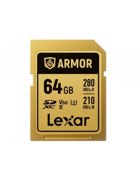 Lexar Professional ARMOR 64GB SDXC V60 IP68 Stainless Steel R280/W210MB/s