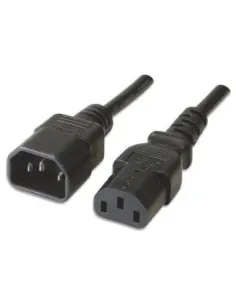 Ewent EC1913 Cable de Alimentación Alargador C14 a C13 Macho/Hembra 1.8m Negro-1346014
