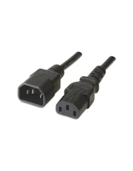 Ewent EC1913 Cable de Alimentación Alargador C14 a C13 Macho/Hembra 1.8m Negro