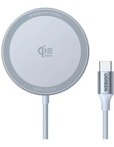 Ugreen 55959 MagFlow Smartphone Gris USB Cargador inalámbrico Auto
