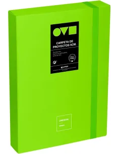 Grafoplás Caja de proyectos Polyfoam Unequal Minimal Verde 5 cm-1404562