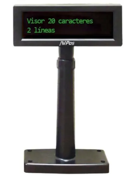 Avpos AVP-VFD220 Visor TPV con pantalla LCD de 8.22" y USB 2.0 Negro