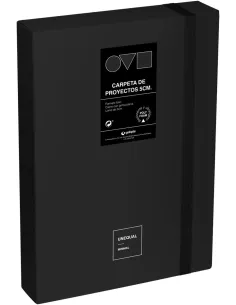 Grafoplás Caja de proyectos Minimal Negro-1404561