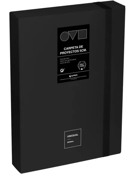 Grafoplás Caja de proyectos Minimal Negro