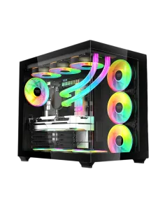 Keep Out XC-800 PRO aRGB Micro ATX con Cristal Templado USB 3.0 Negro